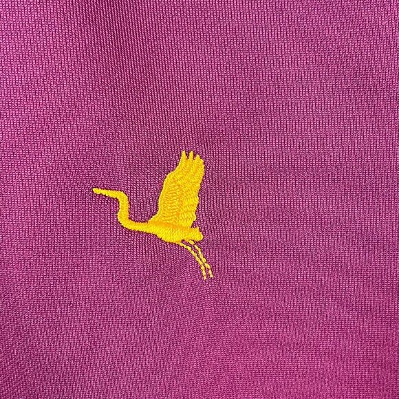 Under Armour Shirt Mens Medium Golf‎ Polo Heatgear Loose Short-Sleeve Purple - Picture 2 of 13